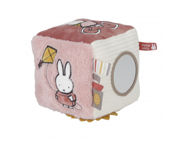 LITTLE DUTCH Kostka textilní králíček Miffy Fluffy