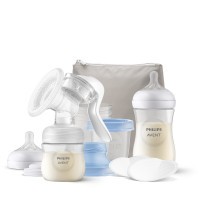 Philips AVENT Odsávačka mateř.mléka manuální, startovní sada + Prsní vložky jednorázové 60 ks