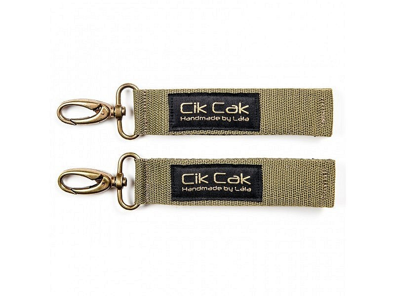 Úchyty Cik Cak s mosaznou karabinou Úchyty Cik Cak s mosaznou karabinou