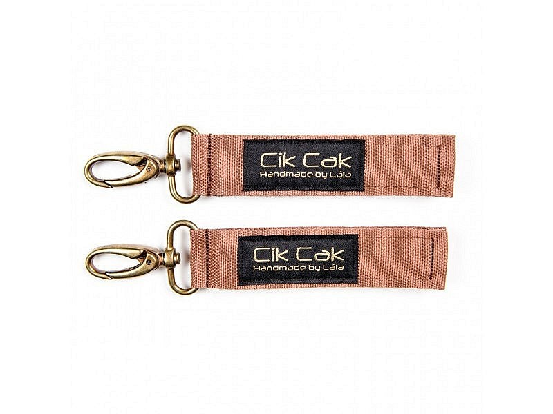 Úchyty Cik Cak s mosaznou karabinou Úchyty Cik Cak s mosaznou karabinou