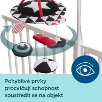 CANPOL BABIES Kontrastní plyšový kolotoč s melodiemi SENSORY