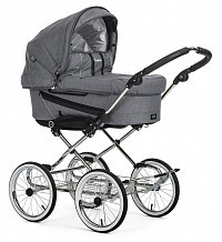 Klasická konstrukce Emmaljunga chassis DUO de Luxe