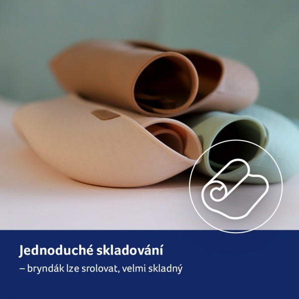 LOVI Silikonový bryndák s kapsou Granola