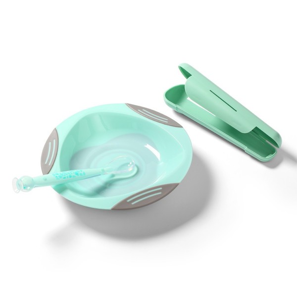 BABYONO Lžička silikonová s obalem 6m+