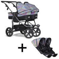 TFK Set 1 Duo combi push chair - air chamber wheel 2022 glow in the dark