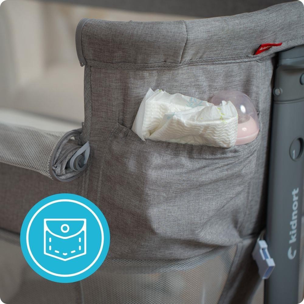 KIDNORT Postýlka Snäckskal