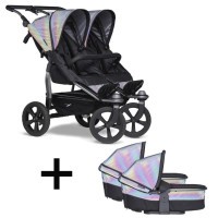 TFK SET 2 Duo stroller 2022 - air chamber wheel, glow in the dark