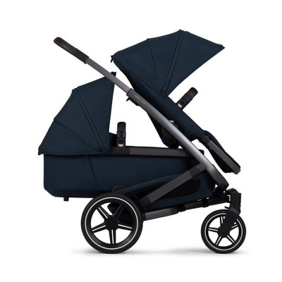 Navy blue l Dark brown 