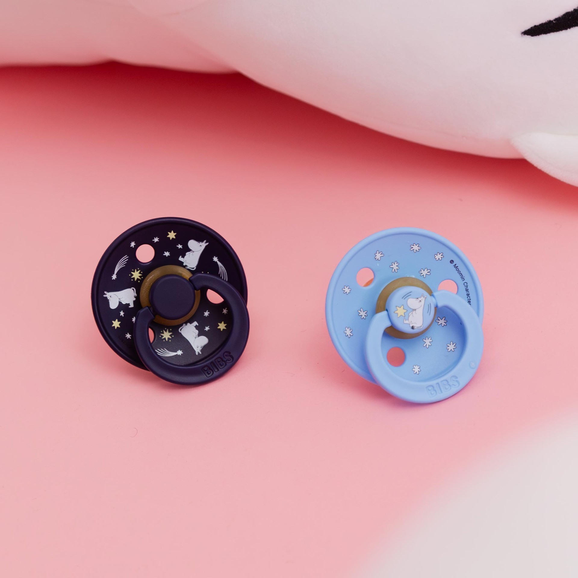 BIBS x Moomin Colour dudlíky z přírodního kaučuku 2ks - vel. 1