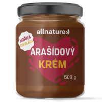 ALLNATURE Arašídový krém s hořkou čokoládou