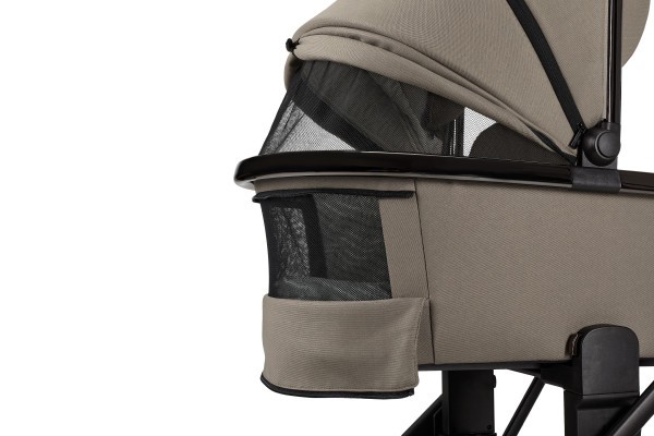 MOON PIÚ EXTRA black chrome Kombinovaný kočárek