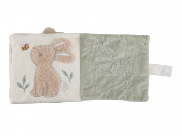 LITTLE DUTCH Textilní knížka s aktivitami Newborn Naturals