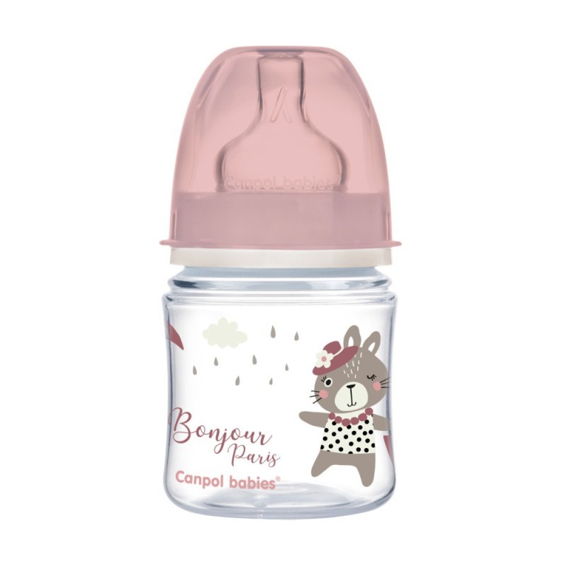 CANPOL BABIES Lahev se širokým hrdlem BONJOUR PARIS 120ml