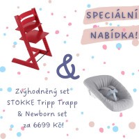 AKČNÍ SET Stokke® Tripp Trapp® židlička + Newborn Set AKČNÍ SET Stokke® Tripp Trapp® židlička + Newborn Set