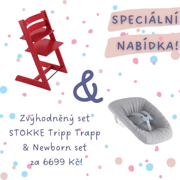 AKČNÍ SET Stokke® Tripp Trapp® židlička + Newborn Set