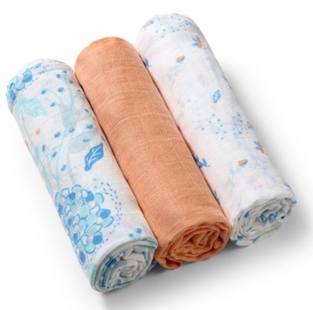 BABYONO Pleny mušelínové Super soft 3 ks