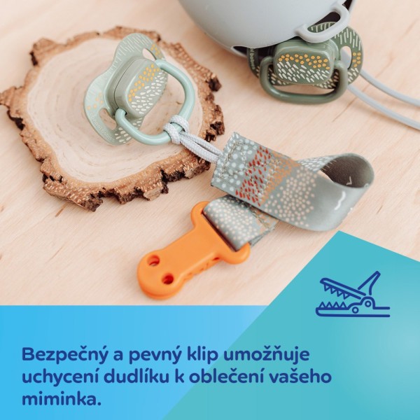 CANPOL BABIES Stužka na dudlík MOUNTAINS