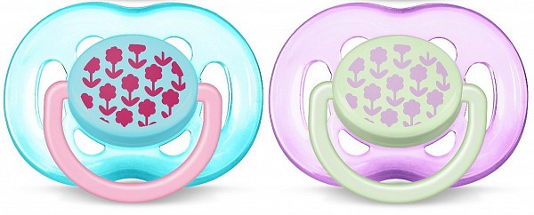 Šidítko Avent Sensitive OBRÁZEK 6-18m, 2 ks