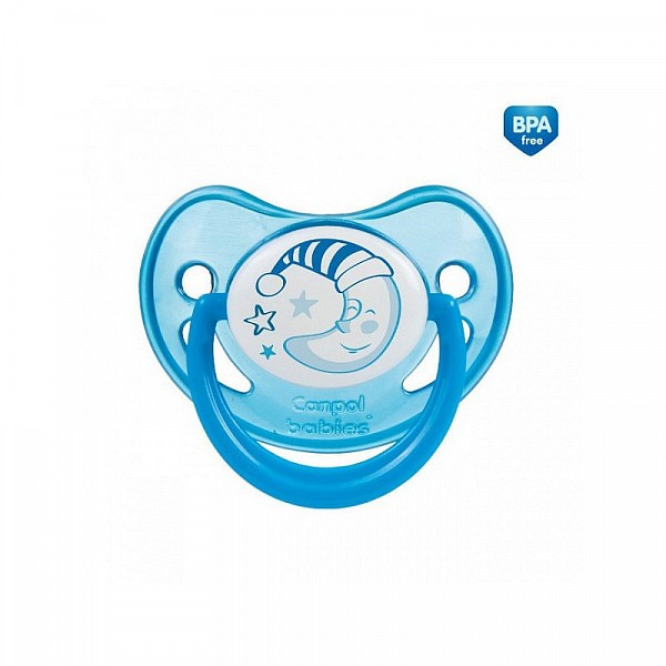 Canpol babies Dudlík 6-18m silikonový anatomický Night Dreams