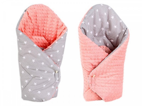Luxusní zavinovačka MINKY BABY - oboustranná Hvězdičky