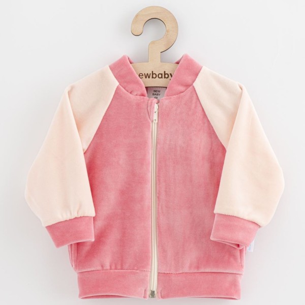 NEW BABY Kojenecká semišková mikina Suede clothes