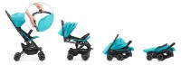 KINDERKRAFT Mini Dot Coral Kočárek sportovní + koš na pleny Angelcare