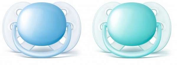 Šidítko Ultrasoft 0-6 m. chlapec, 2 ks