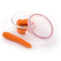 BO JUNGLE Skleněné misky s víčky B-Glass Bowls 280ml