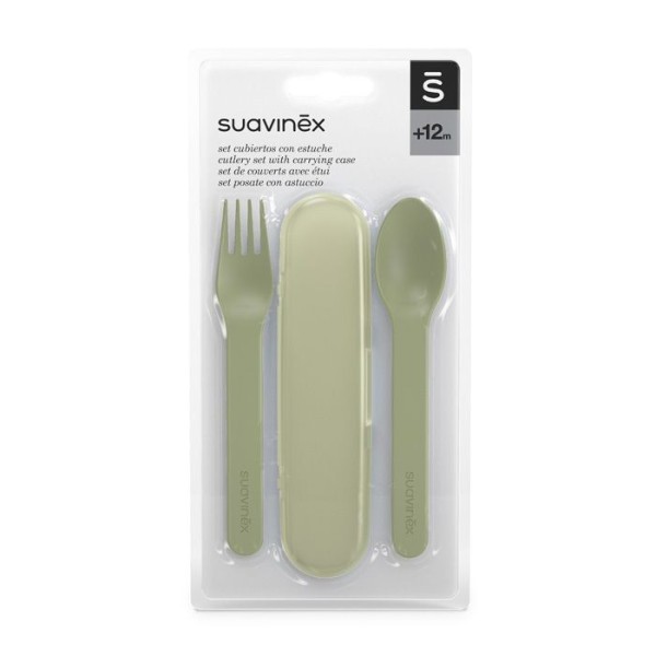 SUAVINEX SADA Příborů s obalem GO NATURAL