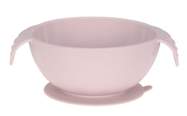 Miska Lassig Bowl Silicone pink with suction pad