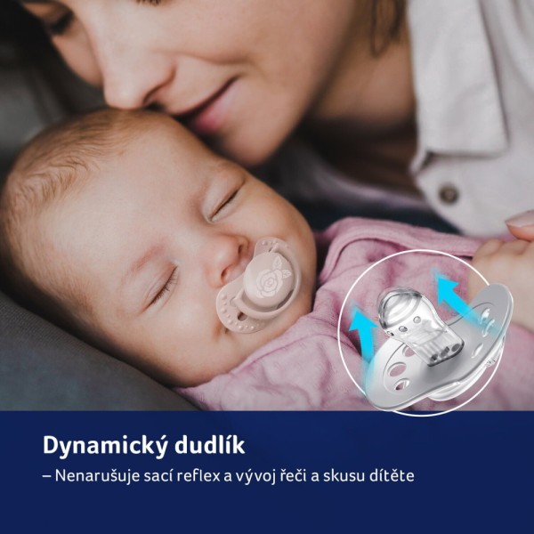 LOVI Mini dudlík BABY SHOWER 0-2m 2ks