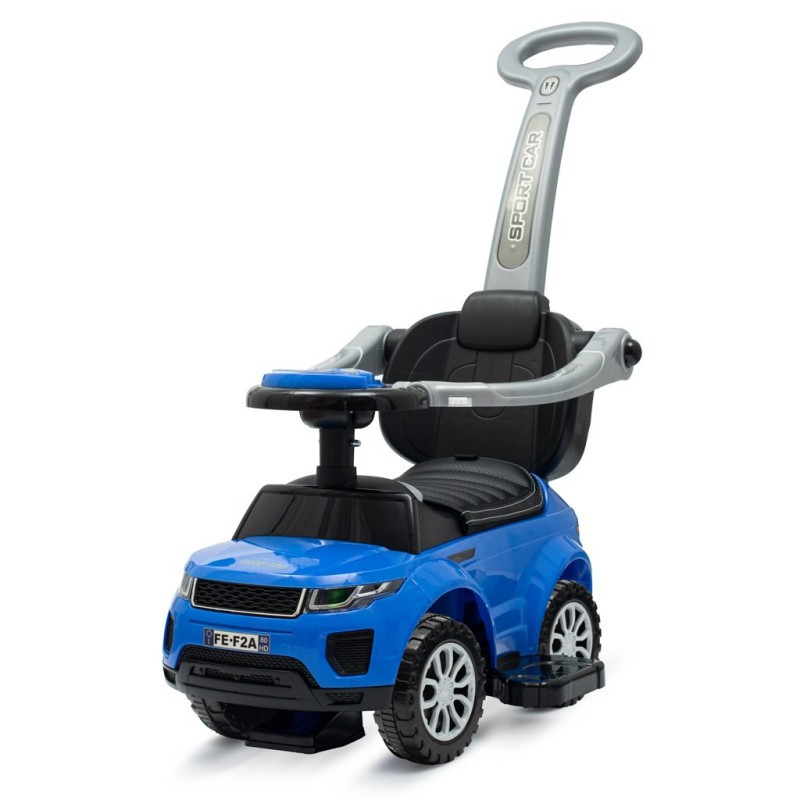 BABY MIX Dětské hrající odrážedlo s vodící tyčí SUV 3v1 Prime