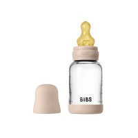 BIBS antikoliková sklenená lahev se silikonovým dudlíkem 120ml