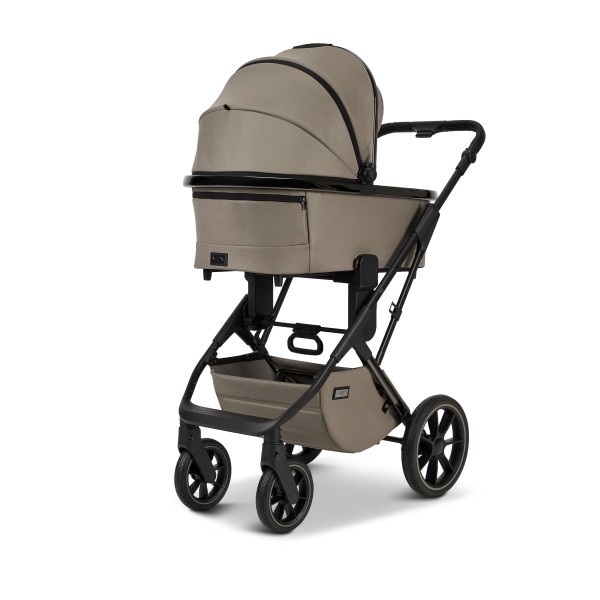 MOON PIÚ EXTRA black chrome Kombinovaný kočárek