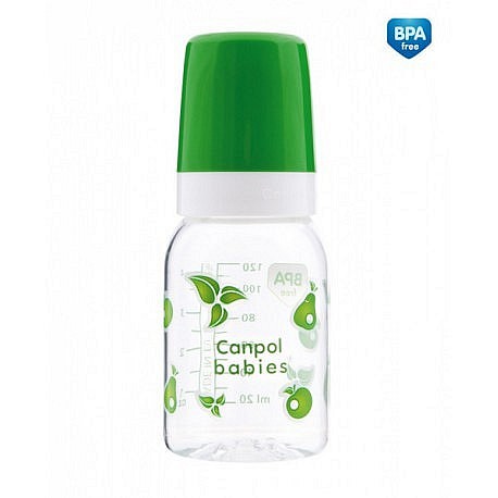 Canpol babies láhev s jednobarevným potiskem 120ml bez BPA