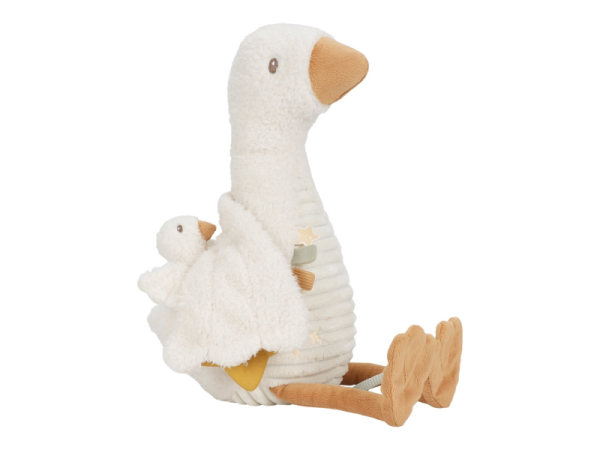 LITTLE DUTCH Husa plyšová s aktivitami Newborn Naturals