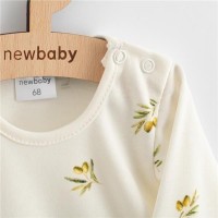 NEW BABY Kojenecké šaty z organické bavlny s dlouhým rukávem  Olivy
