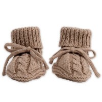 LODGER Capáčky Knit Cable vel. 0 - 6 měsíců