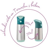 B.BOX Náhradní víčko pro Termosku na pití s brčkem