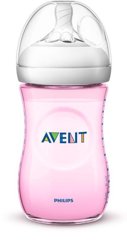 Láhev Avent Natural 260 ml, 1 ks růžová nová