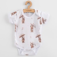 NEW BABY Kojenecké body s krátkým rukávem bunny