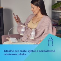 CANPOL BABIES Dvojitá elektrická odsávačka mateřského mléka 2v1 s nosním nástavcem ExpressCare