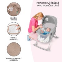 KINDERKRAFT Postýlka dětská 3v1 Lovi