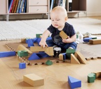 Baby Dan hrací podložka puzzle 90x90 cm