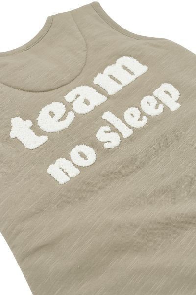 MEYCO Jumper Slub TEAM NO SLEEP - Taupe/offwhite