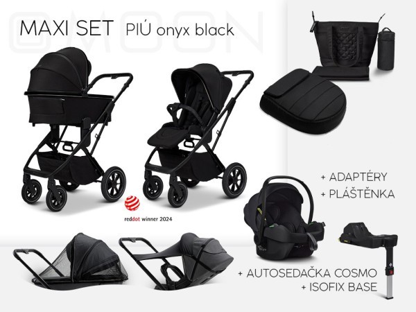 MOON PIÚ MAXI SET Kombinovaný kočárek