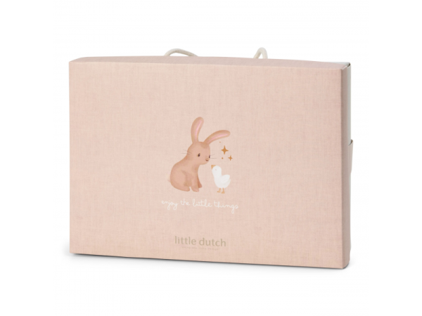LITTLE DUTCH Dárková sada s osuškou Husa Newborn Naturals