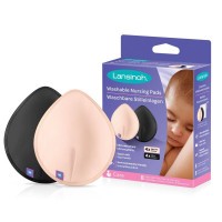 LANSINOH Pratelné vložky do podprsenky 8ks (4x light pink + 4x black)
