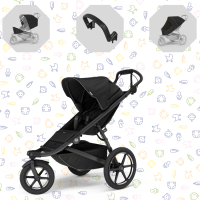 THULE Akční set Kočárek Urban Glide 3 + Madlo + Pláštěnka + Moskytiéra