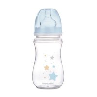 Canpol babies Láhev se širokým hrdlem NEWBORN BABY 240ml modrá